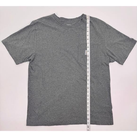 Carhartt Work In Progress Gray Pocket T-Shirt Size Large 100% Cotton - Picture 8 of 9